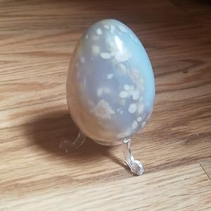 Flower agate egg
